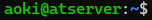 username@servername:$~>_